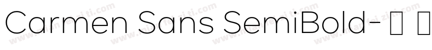 Carmen Sans SemiBold字体转换